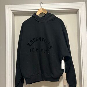 Fear of God Essentials Hoodie Jet Black – Size M – NWT